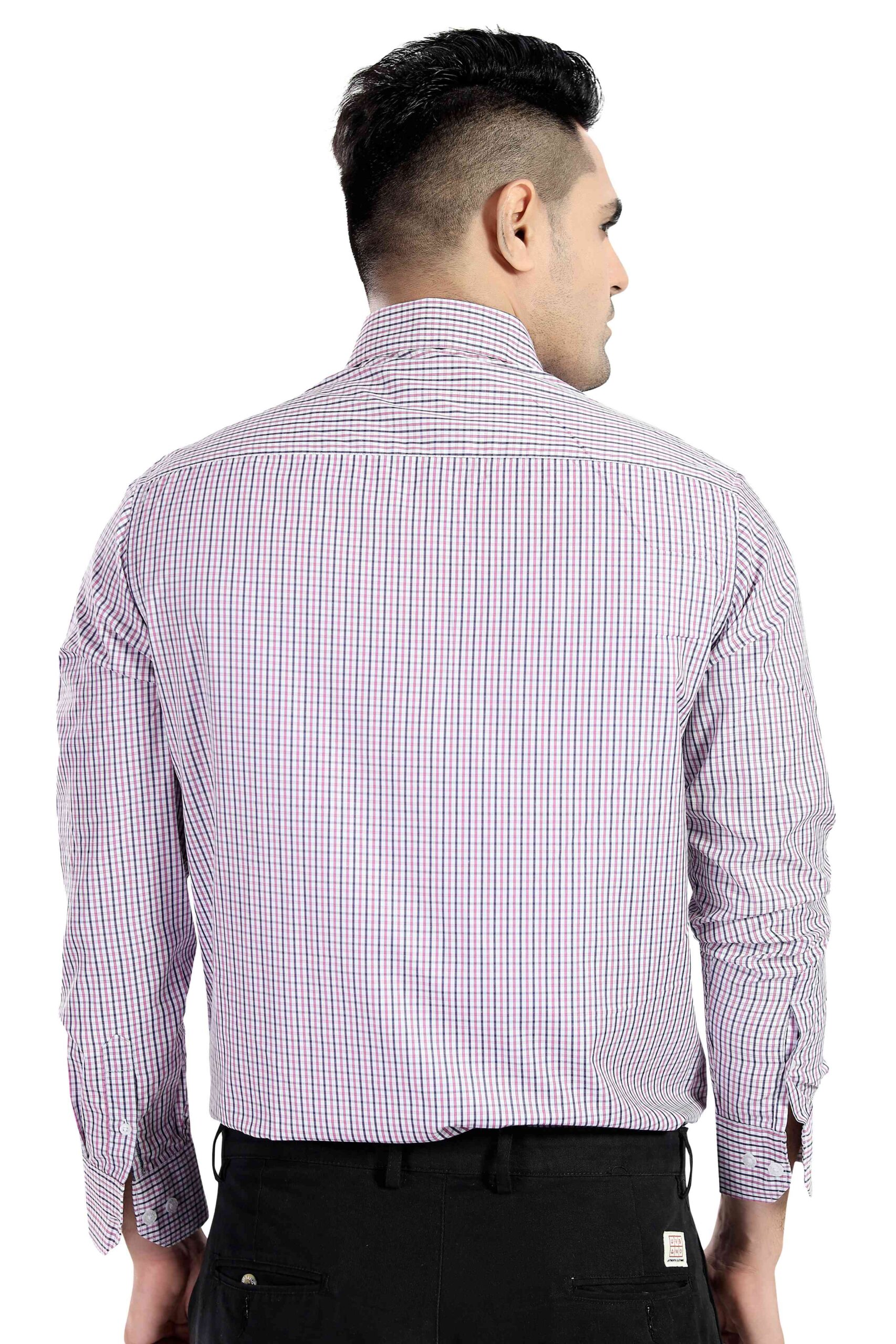 PINK STORY CHECKS SEMI FORMAL OFFICE WEAR