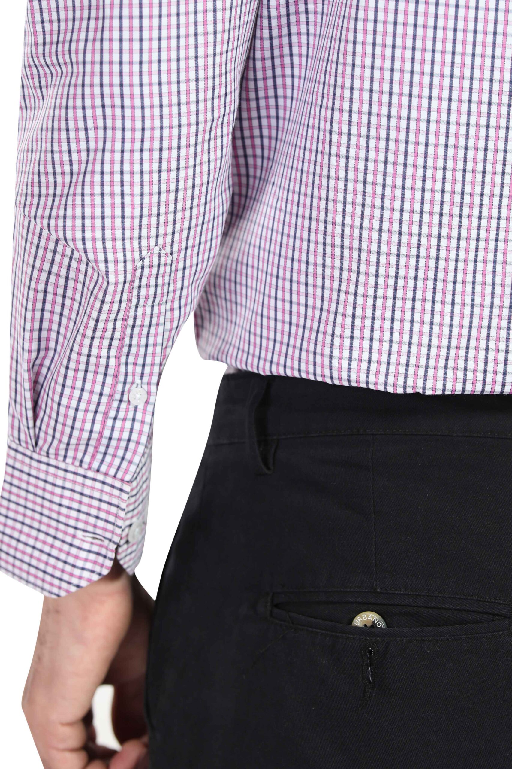 PINK STORY CHECKS SEMI FORMAL OFFICE WEAR